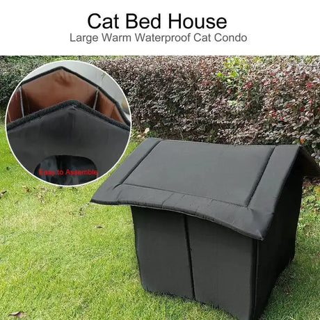 Waterproof Outdoor Pet House Thickened Cat Nest Tent Cabin Pet Bed Tent Shelter Cat Kennel Portable Travel Nest Pet Home - Lootquake