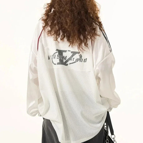 New Y2k Long Sleeve T Shirt Men and Women Harajuku Retro Letter Print Knitted Loose Sweatshirt Hip Hop Punk Long Sleeve Clothes - Lootquake