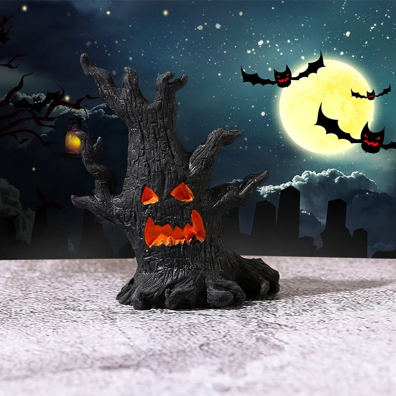 Halloween Micro Landscape Scene Decoration Accessories Tree Demon Ghost Pumpkin Skull Party Supplies Home Party Ornament Terror