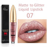 Diamond Shimmer Pearlescent Lip Gloss Waterproof Long Lasting Non-stick Cup Matte Glitter Liquid Lipstick Lip Glaze Lips Make Up