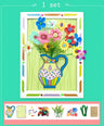Kids DIY Craft Kit 3D Embossing Kit Photo Frame DIY Making Button Bouquet Boy Girls Interactive Handmade Educational Toy Gift