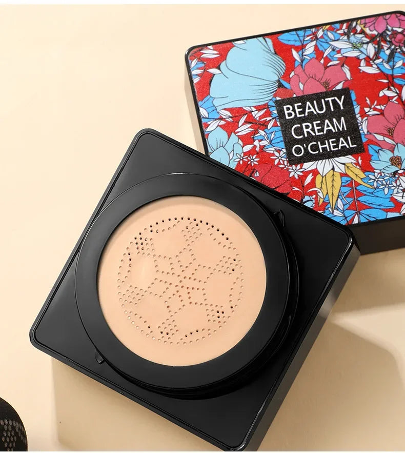 Base de maquillaje Magic Foundation Mushroom Head Air Cushion CC Cream, resistente al agua, iluminadora, base de maquillaje para mujer, maquillaje facial, cosmética coreana.
