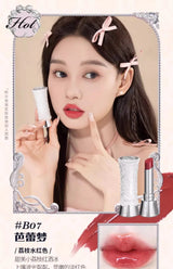 Rouge à lèvres Flower Knows Swan Ballet, brillant à lèvres effet miroir, hydratant et longue tenue, Nostickcup, nourrissant, 3,5 g