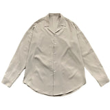 Apricot Black White Shirt Men Fashion Social Mens Dress Shirt Korean Loose Casual Long-sleeved Shirts Mens Formal Shirt M-3XL - Lootquake