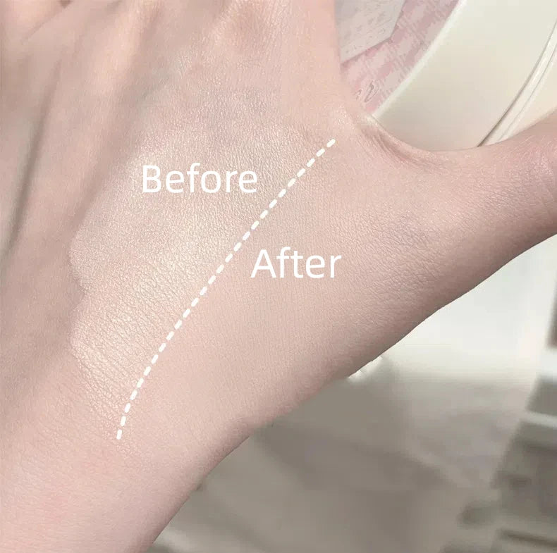 Polvos compactos mate para rostro, control de aceite, cobertura total natural, hidratante, blanqueador, base de maquillaje en crema, 2 en 1 cosmético