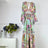 2024 Spring New V Neck Pink Leopard Print Heavy Beaded Women 100% Silk maxi long Dress - Lootquake