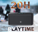 Altavoz Bluetooth inalámbrico DOSS SoundBox BT 5.0 con control táctil, caja de sonido portátil para música, sonido estéreo de 12 W, resistente al agua IPX5.