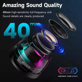 Enceinte Bluetooth portable G200, éclairage RGB, haut-parleur magnétique BT5.3, mini caisson de basses, autonomie de 7 heures, support pour téléphone