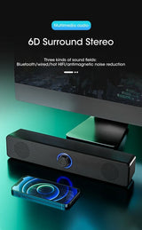 Computer Desktop High-quality Bluetooth Wired Dual-purpose High-volume Microphone Two-in-one Speaker Home Surround Audio System