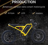 Bicicleta eléctrica AKEZ de 18 Ah, 1500 W, 48 V, para adultos, de 20 pulgadas, con freno hidráulico de aceite.