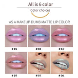 HANDAIYAN Best Seller Glitter Lip Gloss 6colors Moisturizing Mermaid Lip Glaze Waterproof Long Lasting Liquid Lip Stick