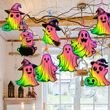Adhesive Wallpaper for Wall Halloween Ghost, Scary Scratch Art DIY Decals for Haunted House Party Supplies Home Decor