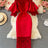 Sexy Hollow Out Lace Bodycon Long Dress Women Elegant Red/Pink/White Off Shoulder Patchwork Maxi Party Vestidos 2021 Autumn New - Lootquake