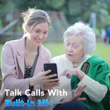 Altavoz Bluetooth inalámbrico portátil con clip y micrófono incorporado, ideal para deportes al aire libre.