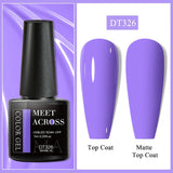 7ml Milky Jelly White Gel Nail Polish Natural Luster Long Lasting Nail Art All for Home DIY Manicure Soak Off UV LED Gel Vernis