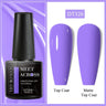 7ml Milky Jelly White Gel Nail Polish Natural Luster Long Lasting Nail Art All for Home DIY Manicure Soak Off UV LED Gel Vernis