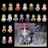 1pc Display Bag Case for molly100% 3rd generation transparent protective shell dust proof Dolls Storage Box no doll - Lootquake