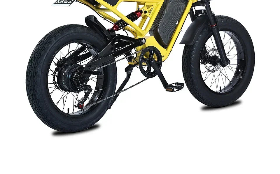 Bicicletas eléctricas de suspensión completa, 1500 W, 48 V, 18 Ah, batería extraíble, neumáticos anchos, freno hidráulico, para adultos.