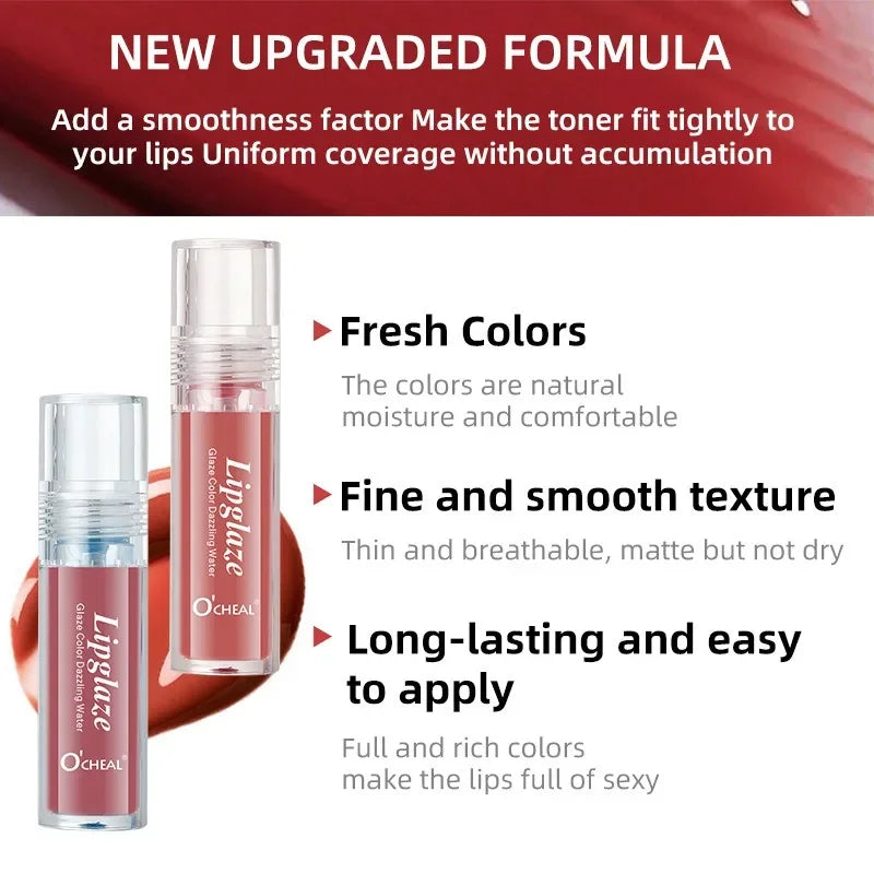 4 PCS Lipstick Set Moisturizing Breathable Glossy Non-Sticky Long-Lasting Full-Look Lips Light Durable Lip Gloss