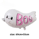 Halloween Balloon Decor Set with Pumpkin Skull Foil Balloons for Spooky Themed Party and Fun Cartoon Shaped Balloons