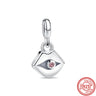 Nuevos anillos de plata 925 con diseño de dos anillos, conectores, dijes, cuentas, compatibles con pulseras originales Pantaro Me, joyería DIY para mujer.