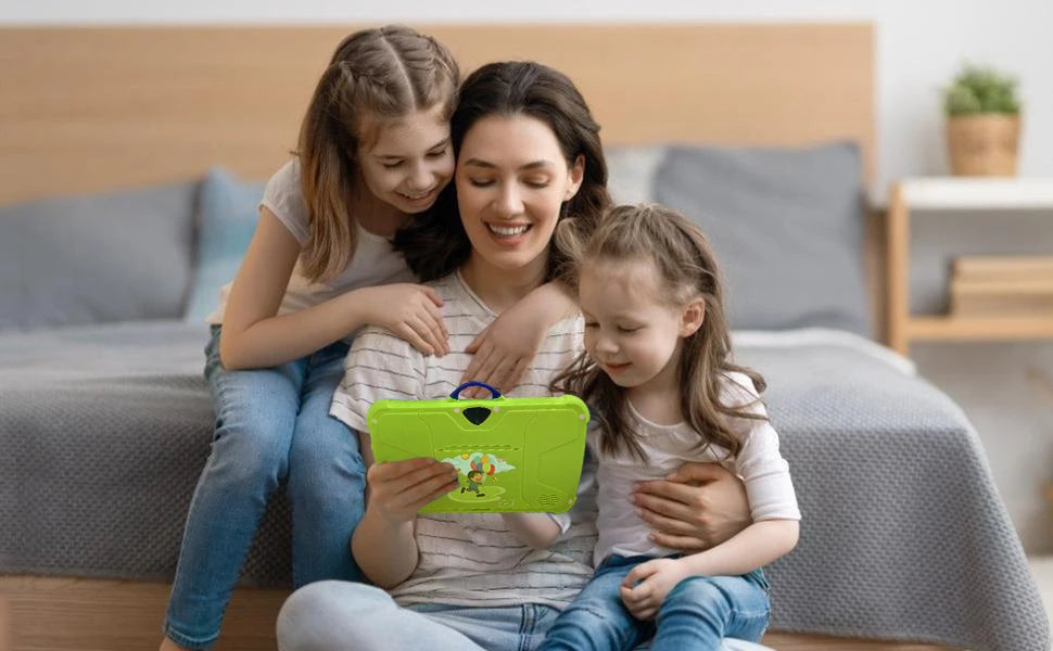 Tablette 7 pouces 5G WiFi 2025 pour enfants, tablettes d'apprentissage et d'éducation pour enfants, Quad Core, 4 Go de RAM, 64 Go de ROM, double caméra, Android 13