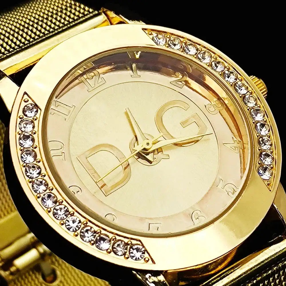 2025Hot Sale European Fashion Watch Women Luxury Brand DQG Quartz Watch Reloj Mujer Casual Stainless Steel Ladies Clock - Lootquake