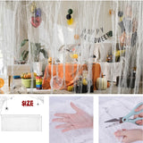 76x183cm Halloween Decorations Black Creepy Gauze Cloth Window Table Door Net Spooky Fancy Dress Party Haunted House Wall Decor