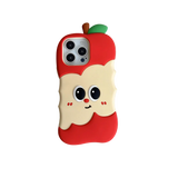 Funny 3D Cartoon Apple Designs Soft Silicone Phone Case