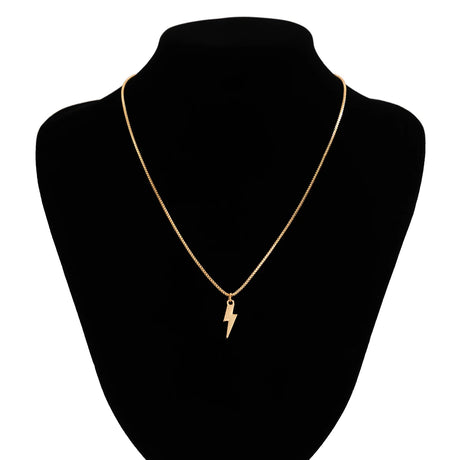 Lacteo Trendy Tiny Boxes Link Chain Necklace for Men Geometric Charm Choker Simple Neck Chain Collar Hip Hop Jewelry Party - Lootquake
