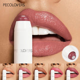 6 Color Crayon Lipstick, Moisturizing Lipstick Long Lasting, Waterproof, Smooth, Sunscreen, Rich Effect