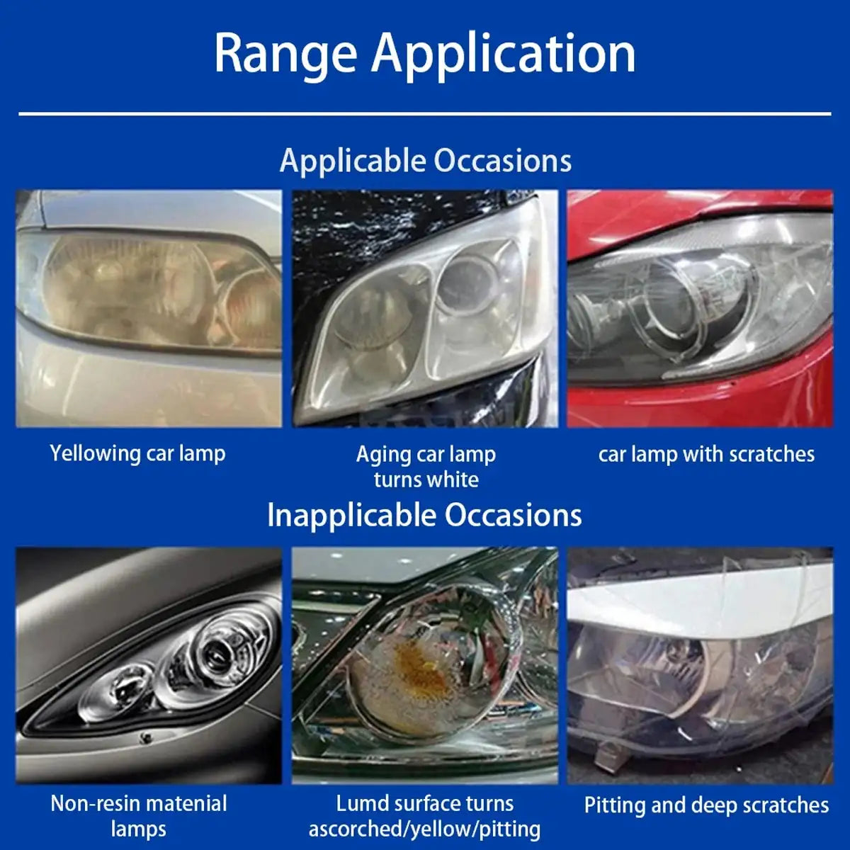 Headlight Restoration Polishing Headlamp Scratch Remover Repair Cleaning Paste Remove Oxidation Headlight Polish Liquid LHB-16 - Lootquake