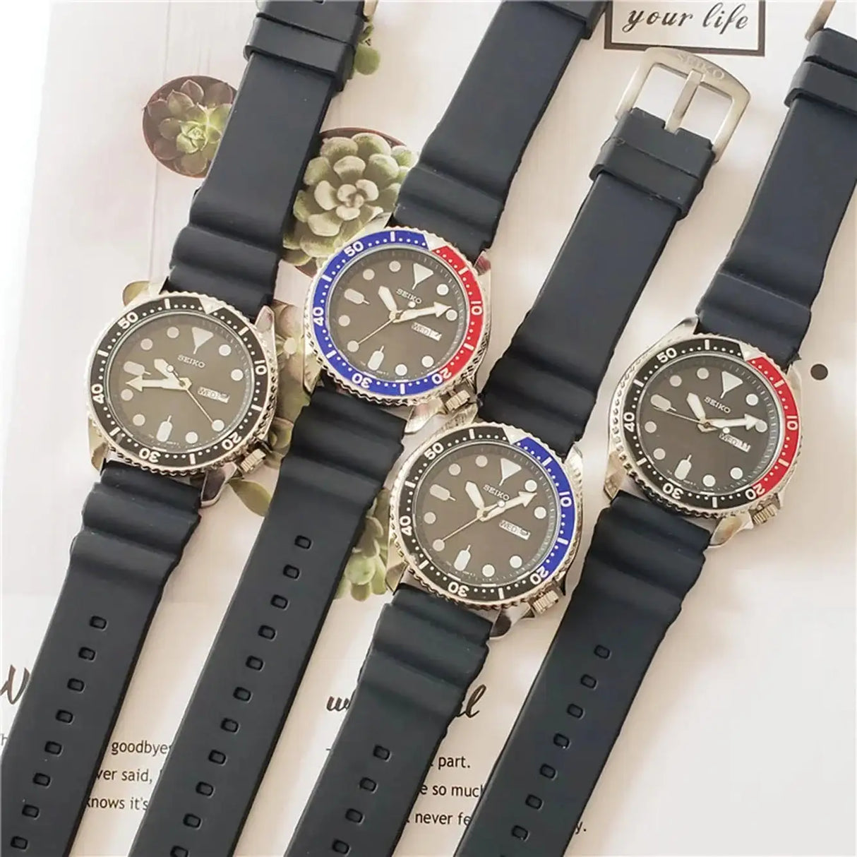SEIKO Men's Sports Quartz Waterproof Watch, Multifunctional Dial Luminous Hands and Markers, Stainless Steel or Rubber Strap. - Lootquake