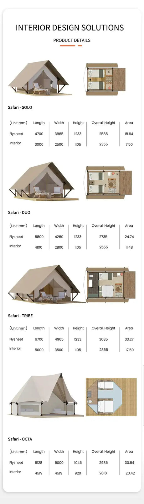 Hunted Tent Safe Sturdy 900D Oxford Cloth Wood Safari Hotel Tent Glamping Four Seasons Cabin Tiny Safari Tents Chinese Suppliers - Lootquake