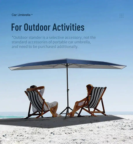 Car Umbrella Semi-Automatic Awning Tent Auto Smart Insulated Cover Outdoor Waterproof Folded Portable Canopy Cover Sun Shade - Lootquake