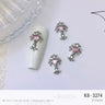 Light Luxury Charms Luxury Nails DIY Nail Charms Japanese Style Pink Jewel Nails Decor Manicure Ornaments Alloy