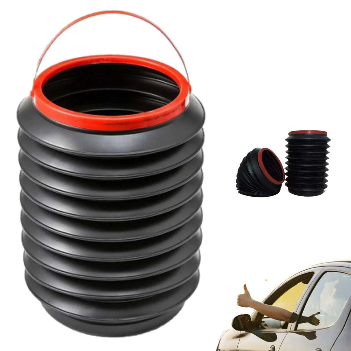 Portable Car Trash Can Storage Bin Garbage Can Telescopic Wet Umbrella Storage Bin for Umbrellas Snacks Garbage