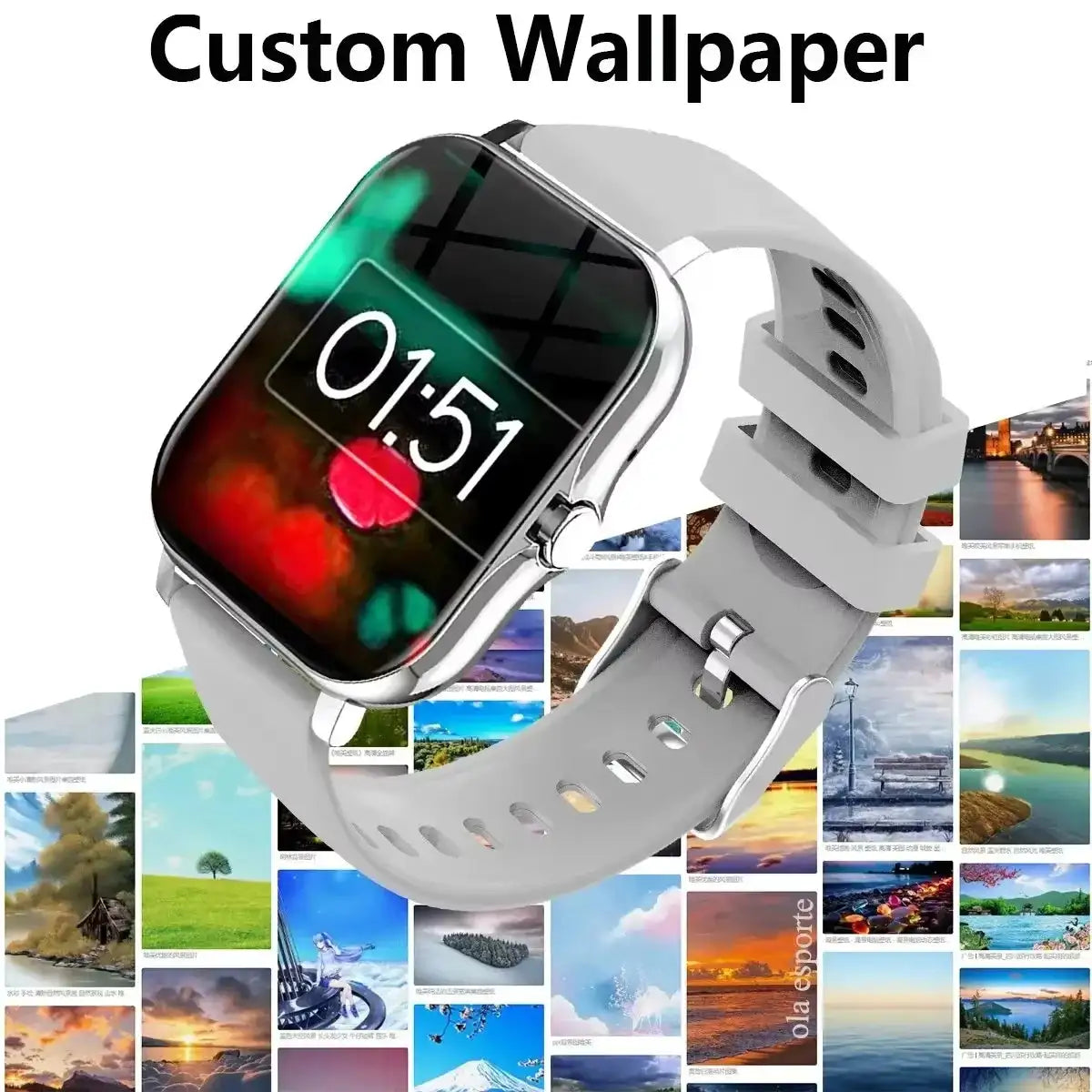 Xiaomi Smart Watch Women Men Lady Gift Sport Fitness Watches Heart Rate Monitor Waterproof Smartwatch For Phones Android IOS - Lootquake