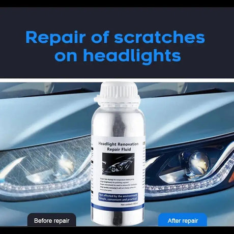 Car Headlight Polish Restoration Kit Car Headlamp Repair Renovation Kit 100ml Car Headlights Liquid Polymer Clean Auto Tool Set - Lootquake