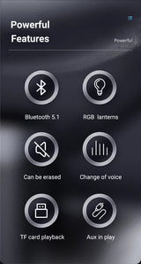 Altavoz Bluetooth portátil, subwoofer estéreo de 360 grados, resistente al agua IPX7, con iluminación, compatible con TF, TWS, inalámbrico, 40 W, para exteriores.