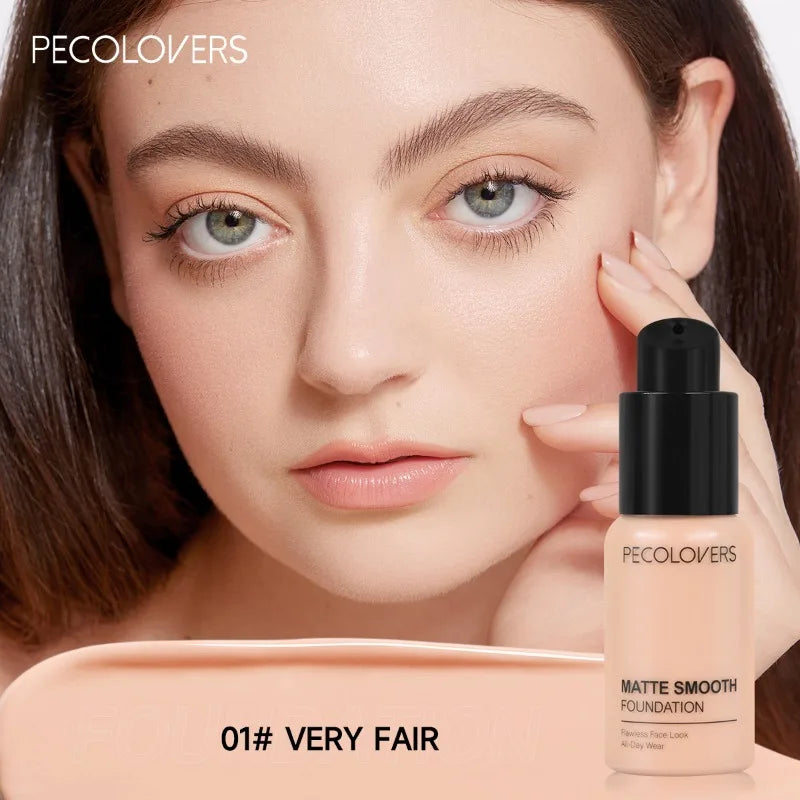 Facial Liquid Foundation 30ml High Coverage Waterproof and Sweatproof Concealer Makeup Foundation Liquid Foundation Makeup