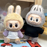 Labubu Clothing V1 V2 Labubu Baby Clothes Multi Color Versatile Short Sleeve Top Cute Cartoon Doll Clothes Children'S Gifts Toys