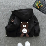 Cartoon Girls Jackets Cute Little Fox Kids Windbreaker Hooded Baby Coat Spring Autumn Children Outwear Toddler Girl Clothes - Lootquake