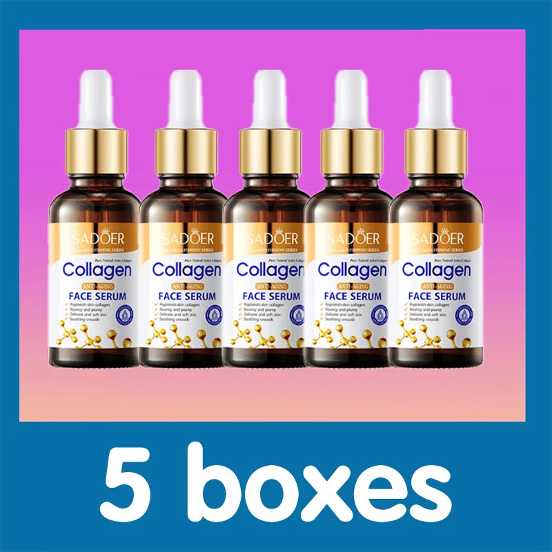Esencia facial de colágeno para el cuidado de la piel Esencia facial líquida reafirmante, hidratante y nutritiva para el cuidado de la piel
