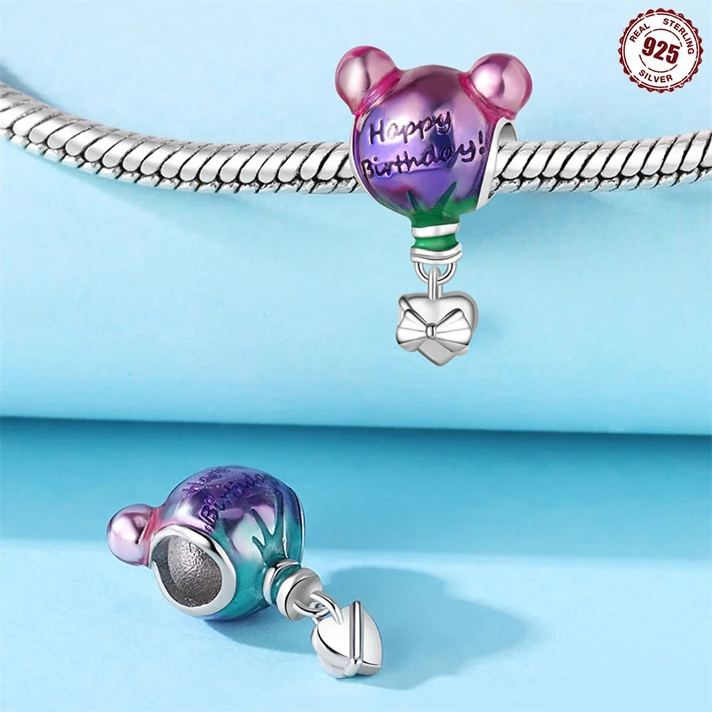 S925 Silver Happy Birthday Charms Love Numbers Celebration Anniversary Serie Beads for Women Diy Original Bracelet Jewelry Gift - Lootquake
