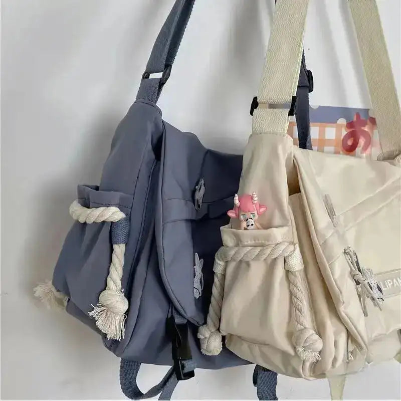Nylon Handbags Shoulder Bag Large Capacity Crossbody Bags For Teenager Messenger Bag Student School Bags For Women - Lootquake