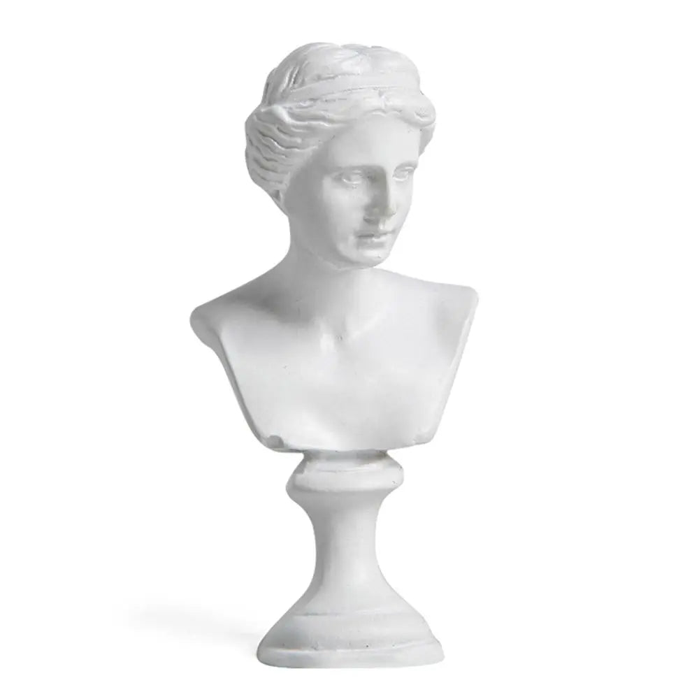 Miniature Desktop Ornament Home Decor Gypsum Portraits Greek Mythology Figurine Famous Sculpture Plaster Bust Statue