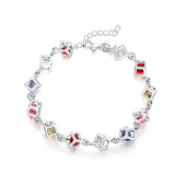 Pulsera de plata de ley 925 con dije de moda para hombre y mujer, cadena de cuerda trenzada, joyería fina, regalo de boda, fiesta y Navidad.