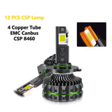 Chftsoan High Power Headlight Four Copper Tube 1800W Headlight Canbus 200000LM H1 H4 H7 H11 9005 9006 9012 6000K Headlamp 32V - Lootquake