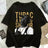 2025 Summer Fashion T-shirt Rapper Tupac Top Hip Hop Street Wear Oversized Short Sleeve T-shirt Men's And Women's T-shirts - Lootquake